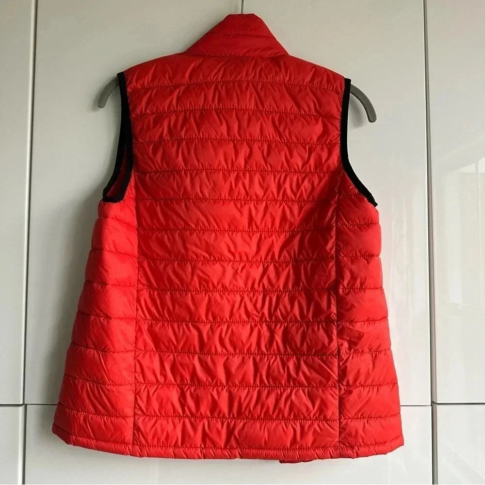 Gap Kids Puffer Vest Red Size Medium Primaloft Zip Front Pockets Outdoor Hiking